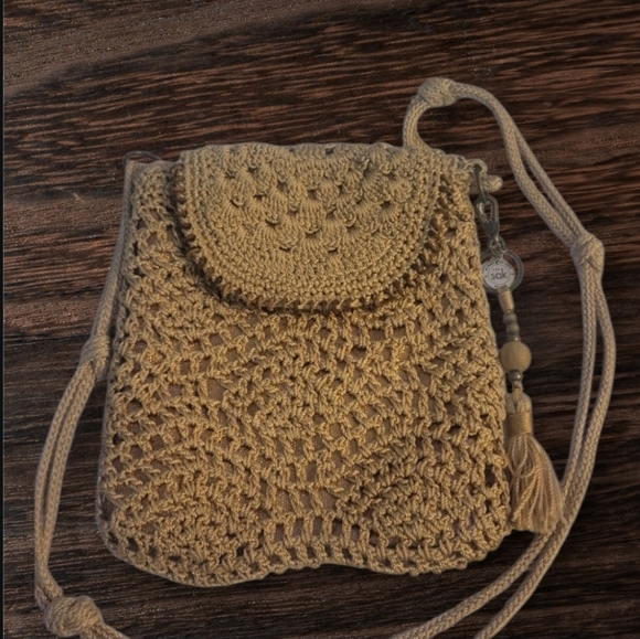 The Sak Handbags - Handcrafted Macrame Sak Crochet Crossbody, Bag Charm, Bohemian‎ Boho-chic